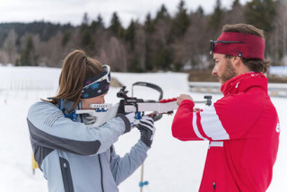 Leçon de biathlon