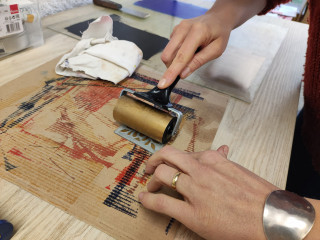 Atelier gravure avec Sabrina Pelloux-Prayer_Lans-en-Vercors