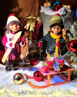 Skieurs à Noël Skieurs à Noël