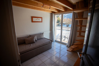 chambre 1 : 1 lit gigogne et 2 lits en 90 en mezzanine