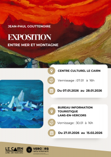 Affiche de l'exposition de Jean-Paul Gouttenoire - Entre mer et montagne_Lans-en-Vercors
