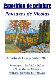 Paysages de Nicolas - exposition de peinture_Autrans-Méaudre en Vercors