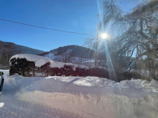 Soleil levant vu du gîte