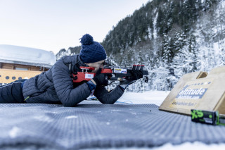 tir biathlon couché