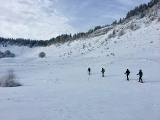 en chemin sur les cretes