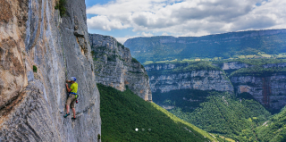 Escalade sur les falaises du Vercors