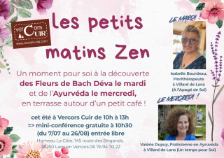 Les matins Zen du Showroom atelier - Vercors Cuir_Lans-en-Vercors