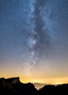 Photo du ciel étoilé du Vercors