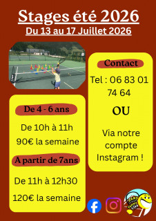 Stage de tennis avec le Tennis Club de Lans_Lans-en-Vercors - © Tennis Club de Lans-en-Vercors Stage de tennis avec le Tennis Club de Lans_Lans-en-Vercors