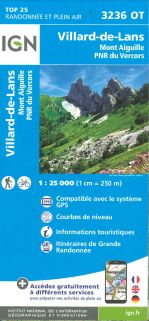Carte GPS Villard-de-Lans / Mont Aiguille / PNR Du Vercors - Randonnée Et Découverte