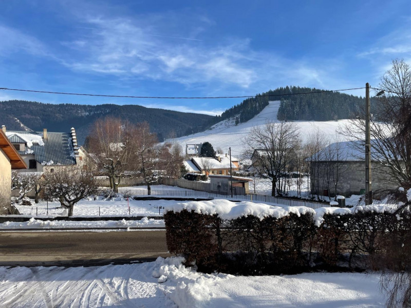 Vue sur la piste de luge