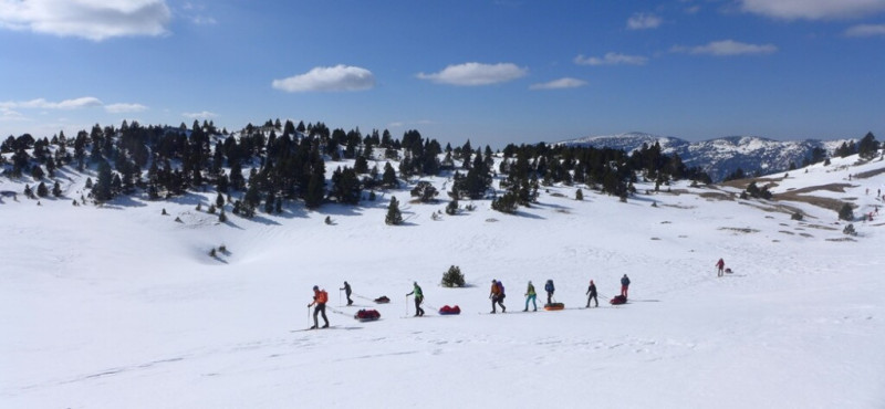 Photo d'une aventure Nordique sur 2 journée/1 nuit_Lans-en-Vercors