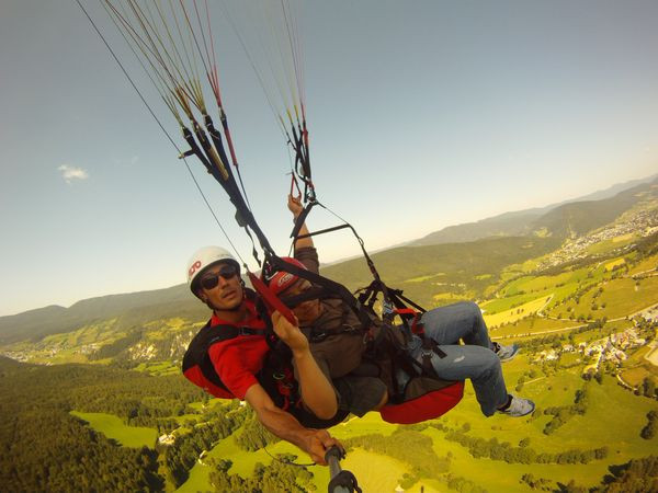 Baptême de parapente en biplace