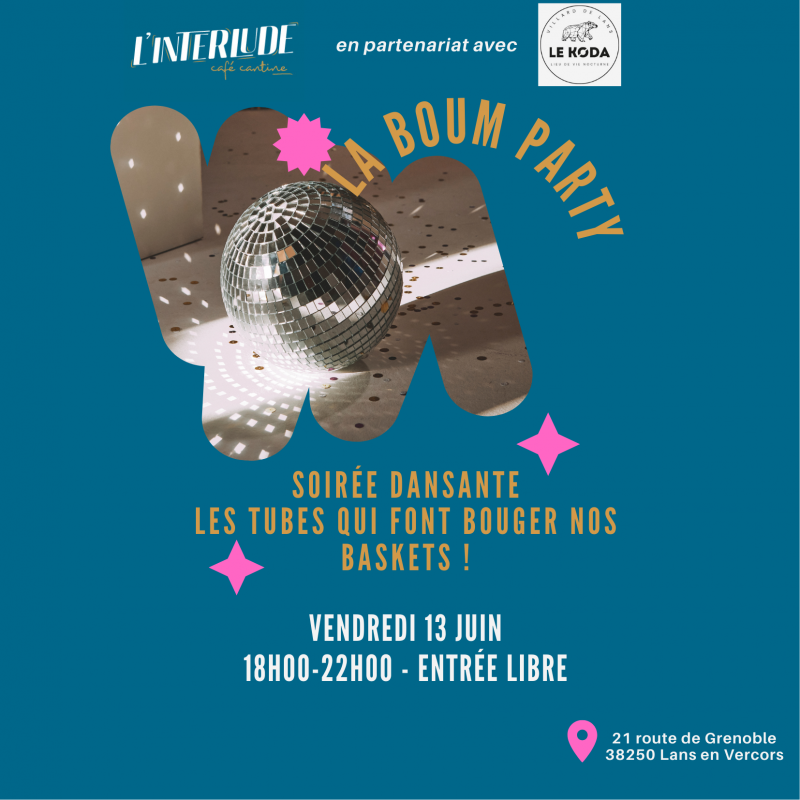 Visuel de La boom party_Lans-en-Vercors