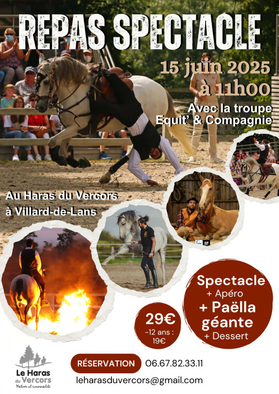 Repas spectacle au Haras du Vercors