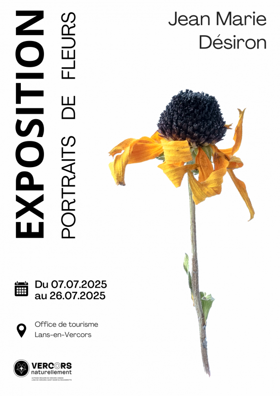 Affiche de l'exposition photographique de Jean-Marie Désiron_Lans-en-Vercors