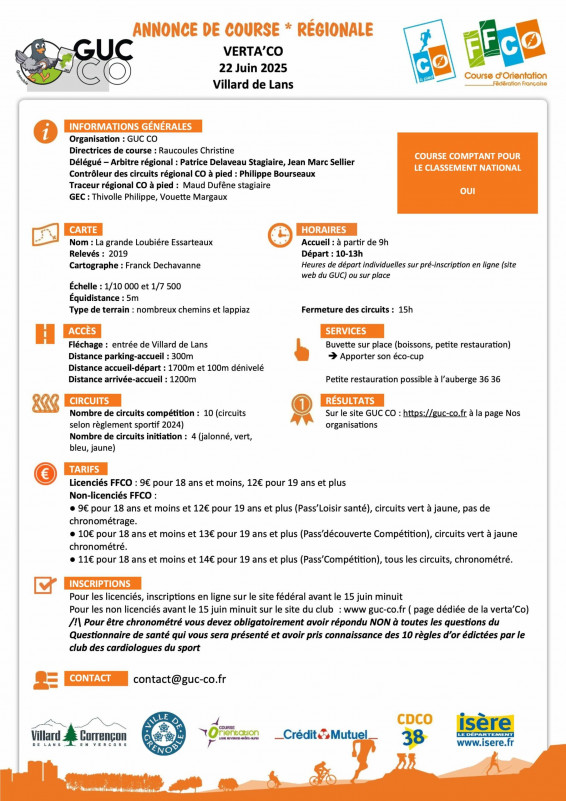 Déroulé de la Verta'CO : Découverte de la Course d'Orientation_Saint-Nizier-du-Moucherotte