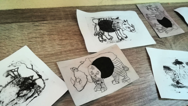 Atelier Gravure sur Tétrapak_Lans-en-Vercors