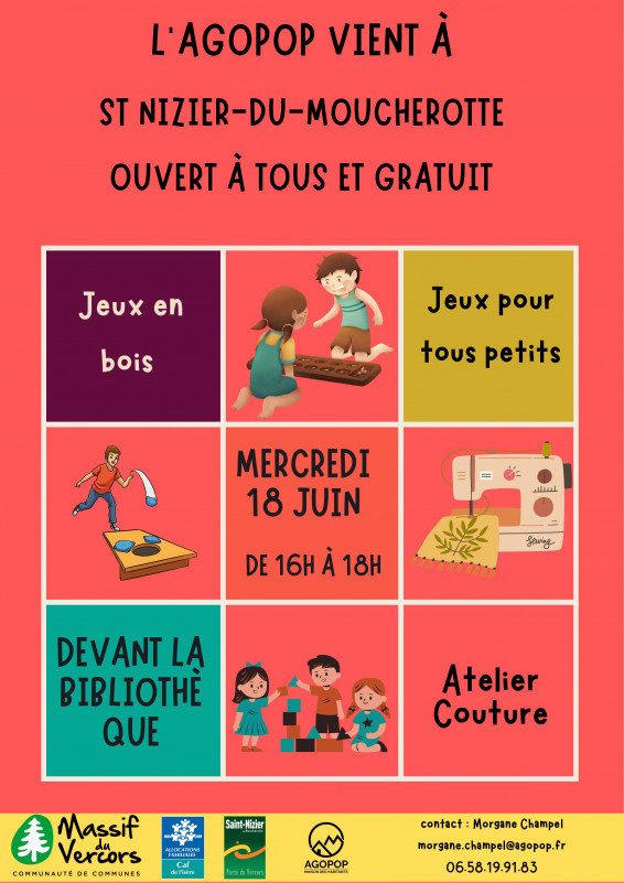 Affiche Atelier couture, jeux et papote_Saint-Nizier-du-Moucherotte