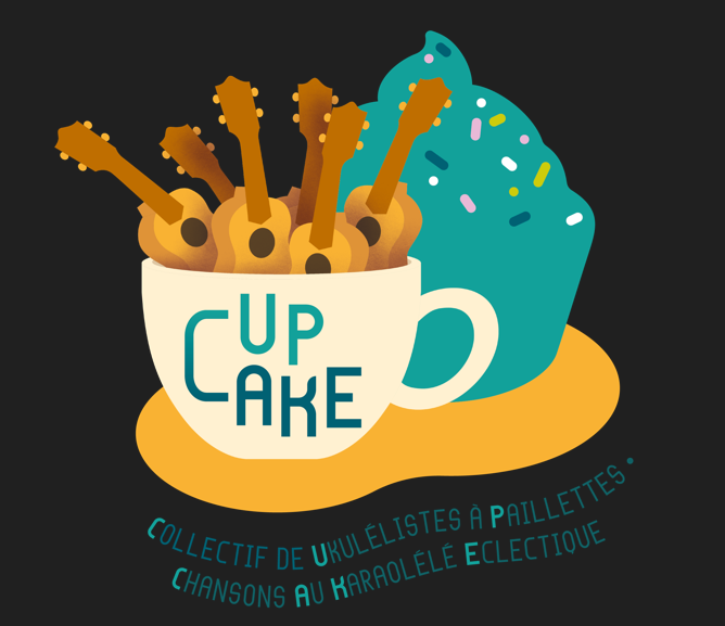 Logo CUPCAKE / Collectif de Ukulélistes à Paillettes – Chansons Au Karaolélé Eclectique_Saint-Nizier-du-Moucherotte