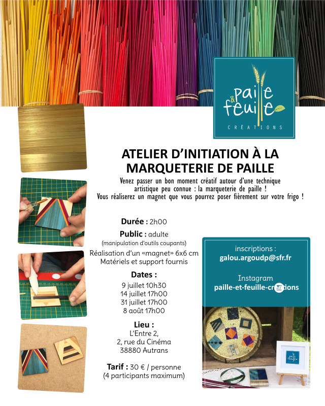 Atelier initiation à la marqueterie de paille_Autrans-Méaudre en Vercors