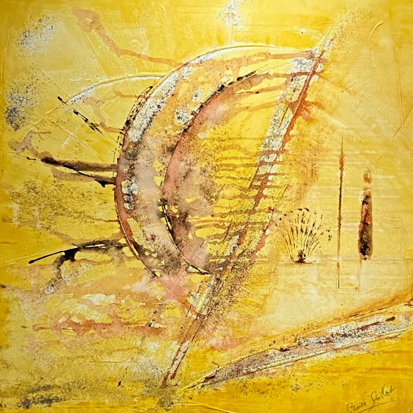 Canalisation, tableau de Carina Guillet_Lans-en-Vercors