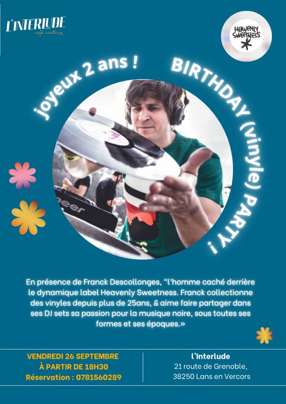 Birthday (Vinyle) Party à l'Interlude_Lans-en-Vercors