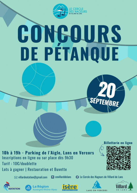 Concours de pétanque du Cercle des Nageurs_Lans-en-Vercors