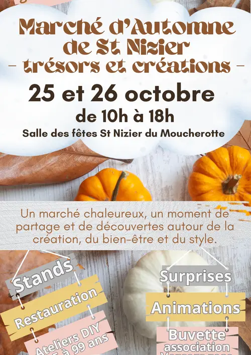 Marché d'automne de saint-nizier du moucherotte