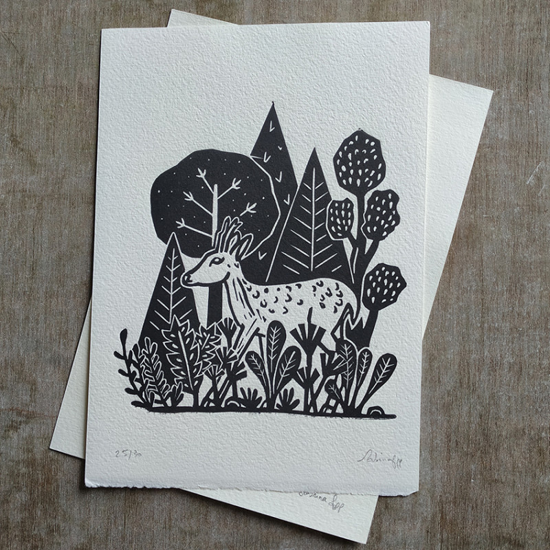 linogravure vercors - © Sabrina Pelloux-Prayer linogravure vercors