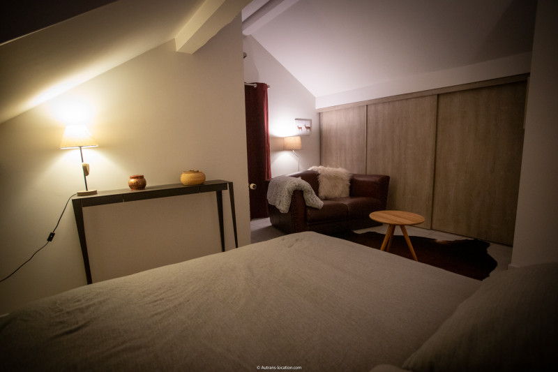 chambre 4 vue depuis le lit en 160