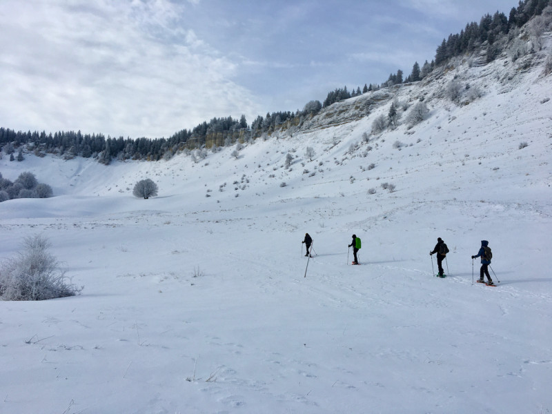 en chemin sur les cretes