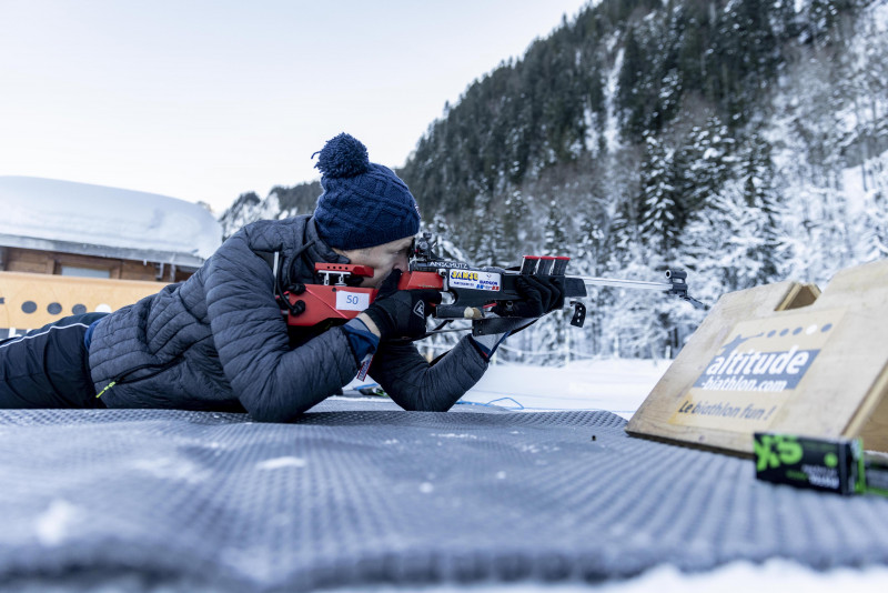 tir biathlon couché