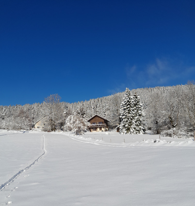 vue depuis les pistes de ski de fond