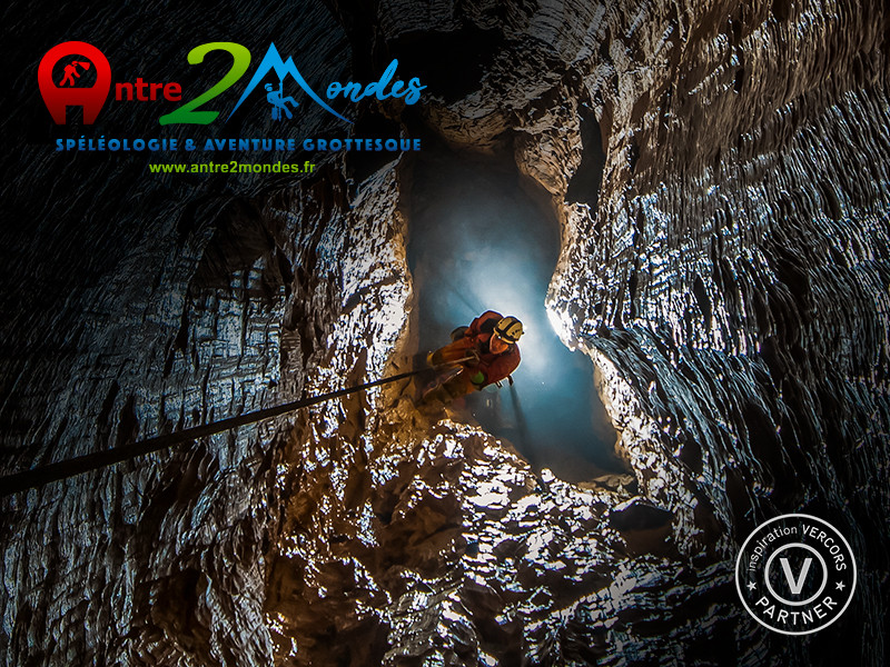 Antre 2 Mondes, Spéléologie Vercors - © A2M spéléo / Baudier Nicolas Antre 2 Mondes, Spéléologie Vercors