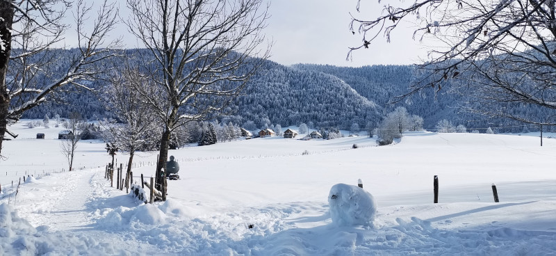 En revenant du village par la Via Vercors - © Anne Marie Billault En revenant du village par la Via Vercors