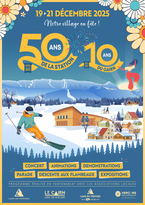 Affiche Village en fête_Lans-en-Vercors Affiche Village en fête_Lans-en-Vercors