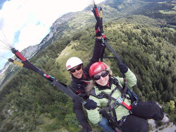 Baptême parapente en bi-place Baptême parapente en bi-place