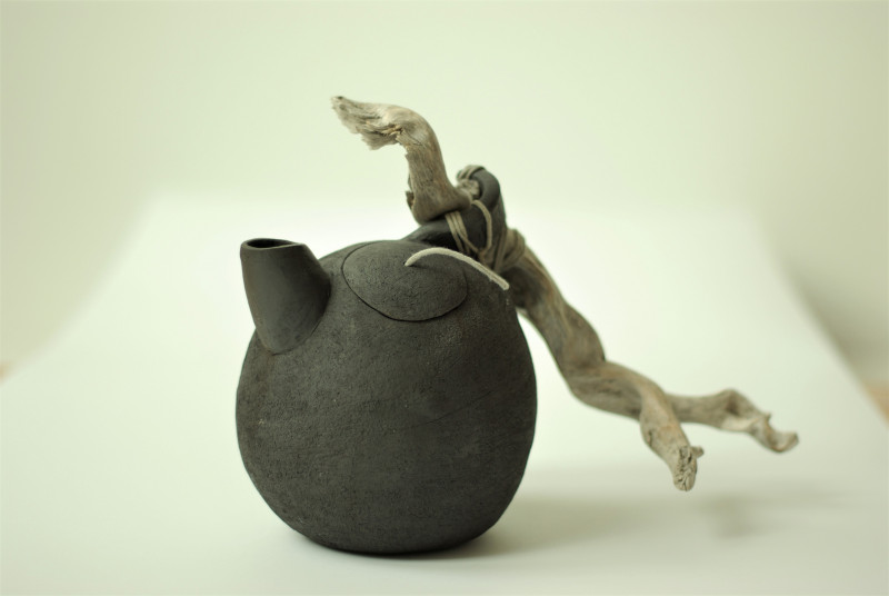 Théière grès et bois flotté-AurélieRamain-Terre en Vercors