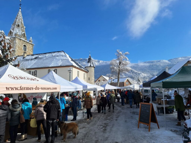 Stands du marché de Noel