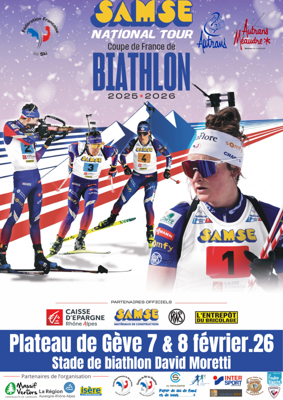 SAMSE National Tour Coupe de France de Biathlon 2025-2026_Autrans-Méaudre en Vercors