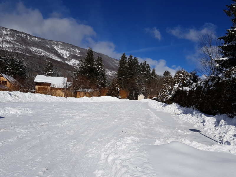 Vue des montagnes enneigées