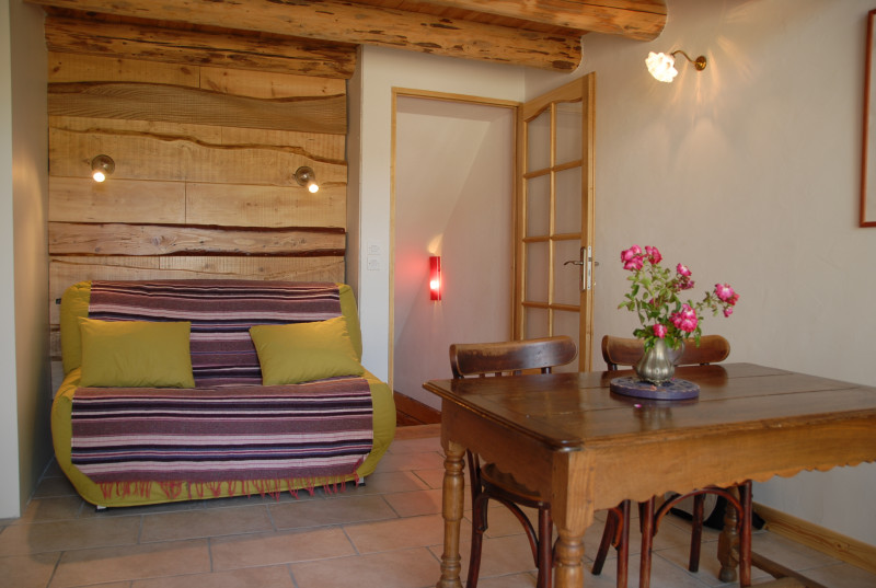 Pièce de vie: canapé-lit Pièce de vie: canapé-lit