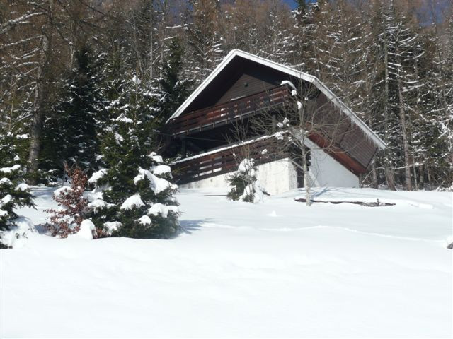 Extérieur hiver du chalet