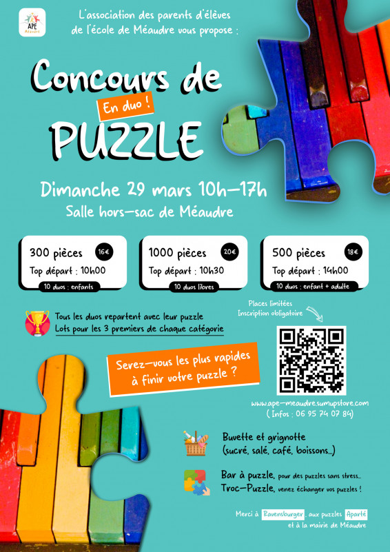 Grand concours familial de puzzle_Autrans-Méaudre en Vercors - © APE Meaudre Grand concours familial de puzzle_Autrans-Méaudre en Vercors