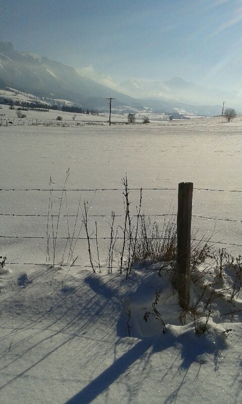 Vue enneigée de la plaine Vue enneigée de la plaine
