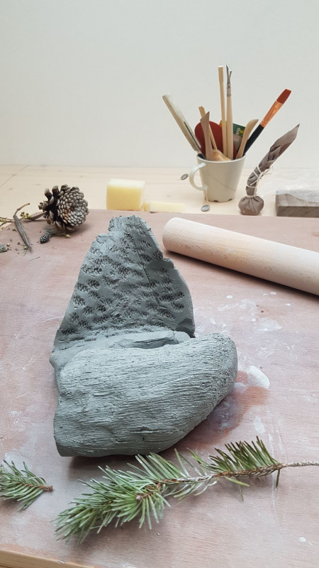 Expérimentation matière - Atelier Terre en Vercors - © Aurélie Ramain Expérimentation matière - Atelier Terre en Vercors