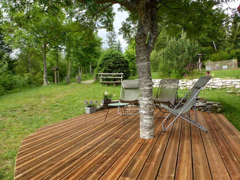 Vue terrasse et jardin