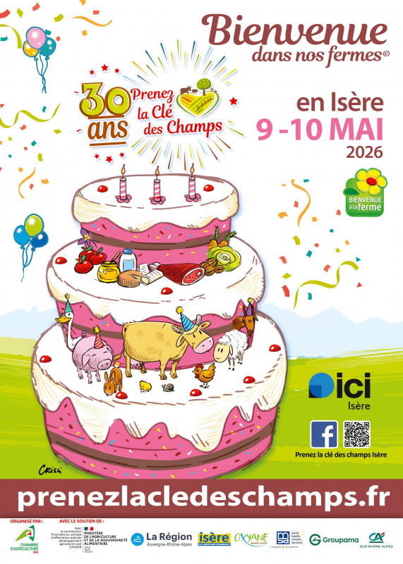 Affiche de l'évènement_Prenez la clé des champs - Fermes ouvertes, animations_Lans-en-Vercors