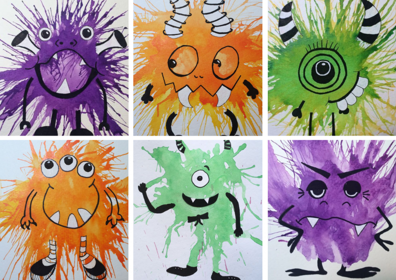 Atelier créatif : peinture à souffler_Autrans-Méaudre en Vercors